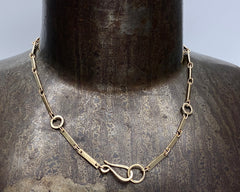 NUMBER 70 LINK NECKLACE YELLOW GOLD