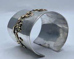 VIRGINIA'S CUFF YELLOW GOLD AND STERLING