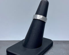 ZEUS RING WHITE GOLD 5MM WIDE