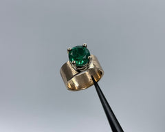 Alli's Ring emerald and yellow gold