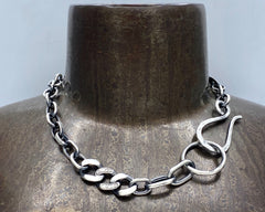 Curb, Sailor, Bar, Pitbull Links Necklace sterling silver