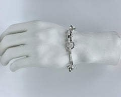Mixed Link Bracelet 10/12/14 Sterling Silver