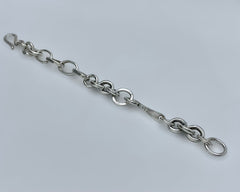 Mixed Link Bracelet 10/12/14 Sterling Silver