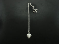 Heart Charm Necklace Sterling Silver