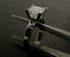Aimee's Engagement Ring, Platinum Princess Cut Diamond