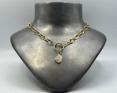 LEAF ID NECKLACE YELLOW GOLD