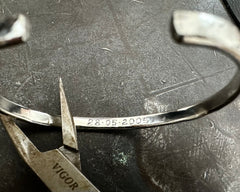 Forged Cuff  #6 Sterling Silver