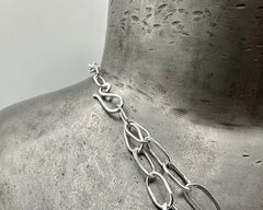 JOLIE 7/16 LINK NECKLACE STERLING SILVER