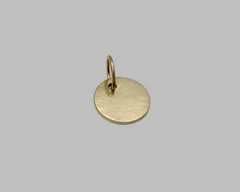 DISC CHARM YELLOW GOLD