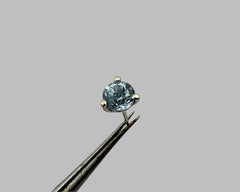 SINGLE BLUE DREAM STUD AQUAMARINE AND WHITE GOLD