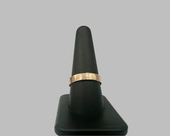 ZEUS RING  ROSE GOLD 4mm WIDE