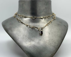 SALONIQUE LINK NECKLACE YELLOW GOLD