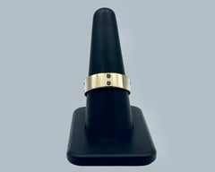 SEAN'S RING YELLOW GOLD WITH BLACK DIAMONDS