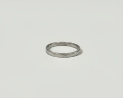 ZEUS  RING  WHITE GOLD 2mm WIDE