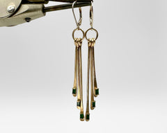 GREEN DREAM EARRINGS YELLOW GOLD AND EMERALDS
