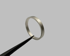 JIOU RING WHITE GOLD 3MM WIDE