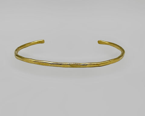 Forged Cuff #10 24KT Yellow Gold Plate