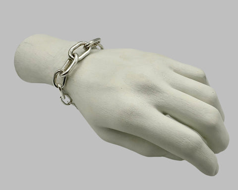 ASCENDING LINK BRACELET STERLING SILVER