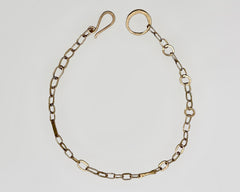 SWEET MIXED LINK 18/16/14 NECKLACE YELLOW GOLD