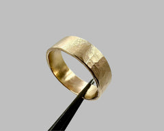 ZEUS RING YELLOW GOLD 6MM WIDE