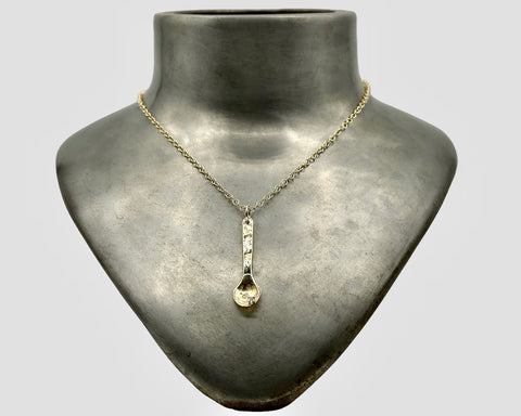 ICE SPOON NECKLACE YELLOW GOLD