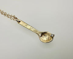 ICE SPOON NECKLACE YELLOW GOLD