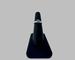 LIREN LEI’S ENGAGEMENT RING WHITE GOLD AND BLUE DIAMOND