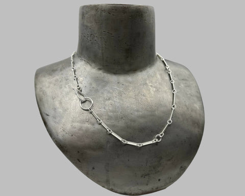 NUMBER 70 LINK NECKLACE STERLING SILVER