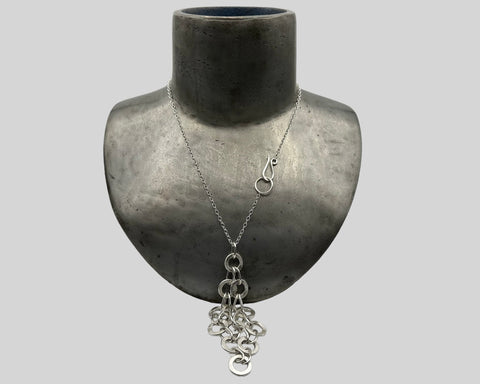 CHAINMAIL ID NECKLACE STERLING SILVER