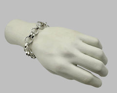 ATLANTIS SINGLE DOUBLE LINK BRACELET STERLING SILVER