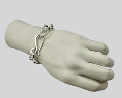 ATLANTIS SINGLE DOUBLE LINK BRACELET STERLING SILVER