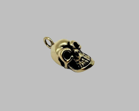 SKULL CHARM YELLOW GOLD