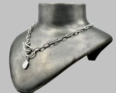 LEAF ID NECKLACE STERLING SILVER
