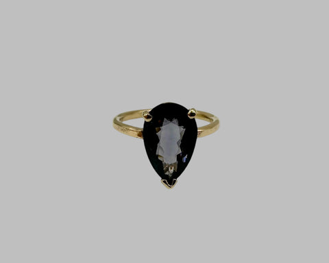 PURPLE DREAM RING TORMALINE AND YELLOW GOLD