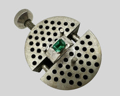 ERIN'S ENGAGEMENT RING PLATINUM AND EMERALD