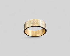 JIOU WEDDING BAND YELLOW GOLD 7MM WIDE