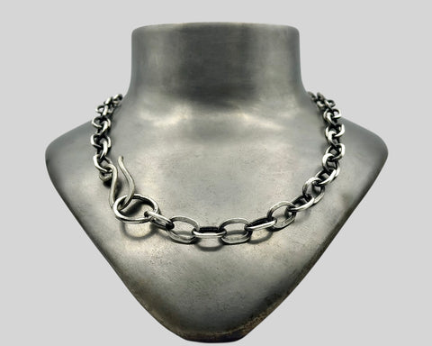JOLIE LINK 10/1 NECKLACE STERLING SILVER