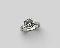DUSHA RING PLATINUM AND WHITE DIAMOND