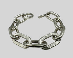 Pitbull Link Bracelet Sterling Siver