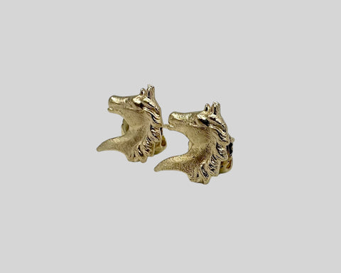 EQUUS STUDS YELLOW GOLD
