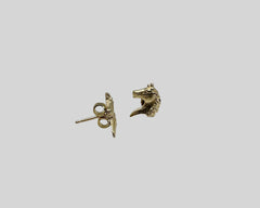 EQUUS STUDS YELLOW GOLD