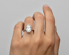 LENA'S ENGAGEMENT RING PLATINUM AND WHITE DIAMOND