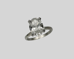 LENA'S ENGAGEMENT RING PLATINUM AND WHITE DIAMOND