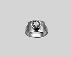 BYZANTIUM DRIFT RING YELLOW GOLD AND WHITE DIAMOND