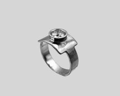 BYZANTIUM DRIFT RING YELLOW GOLD AND WHITE DIAMOND