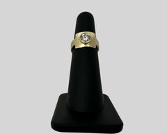 BYZANTIUM DRIFT RING YELLOW GOLD AND WHITE DIAMOND