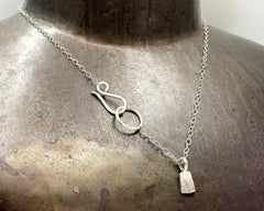 FORGED TAG NECKLACE STERLING SILVER