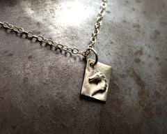 Horse Head Charm - YELLOW GOLD