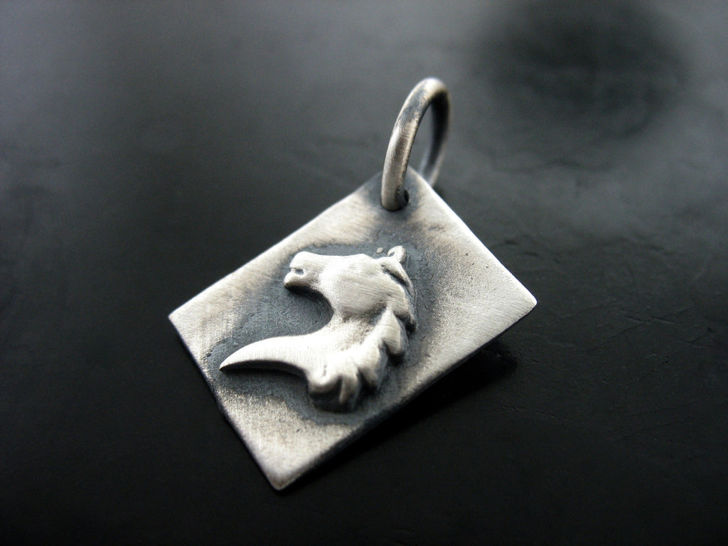 Horse Head Charm Sterling Silver