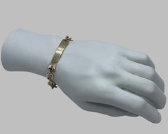 ID BRACELET #6/14 YELLOW GOLD